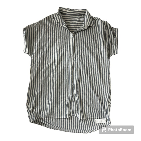 Cupshe Women Striped Mini Beach Summer Shirt Dress, only tried on. - Picture 3 of 10